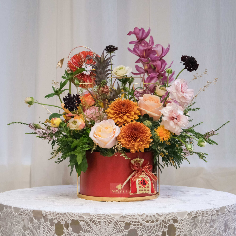 一枝獨秀　年節鮮花盆花