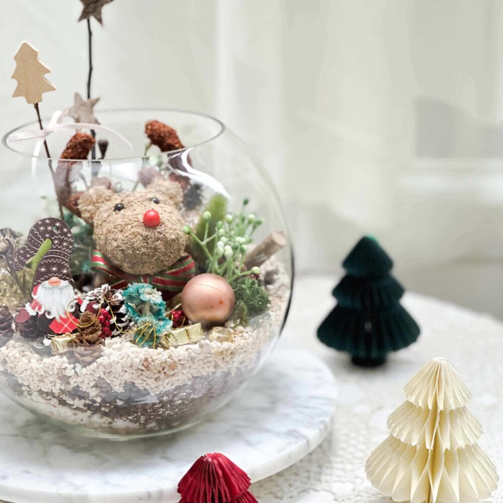 17050784415wLEz 聖誕麋鹿 星球花盅