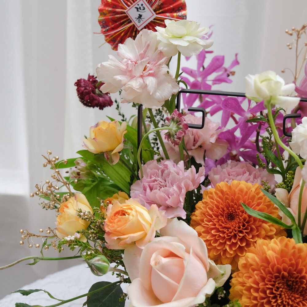 一枝獨秀　年節鮮花盆花