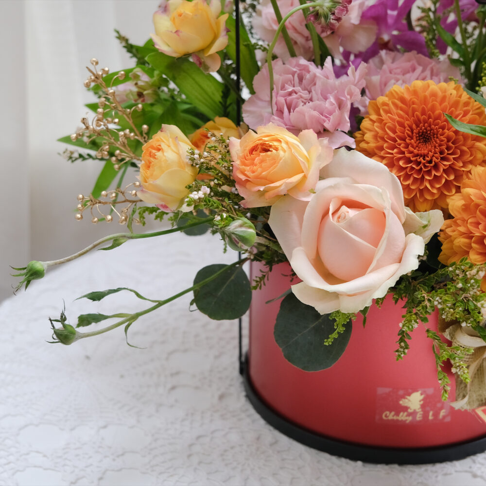 一枝獨秀　年節鮮花盆花