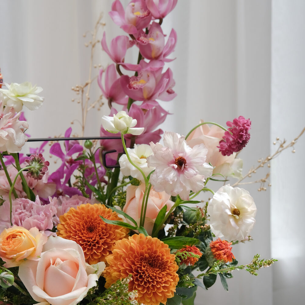 一枝獨秀　年節鮮花盆花