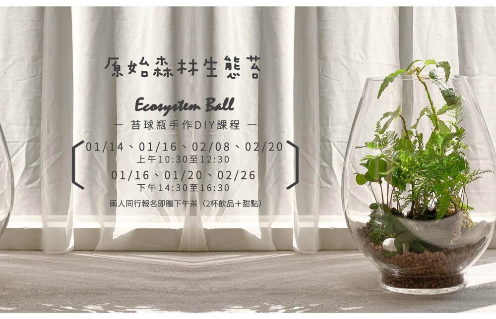 【植栽課】森林生態苔球瓶 Ecology-ball