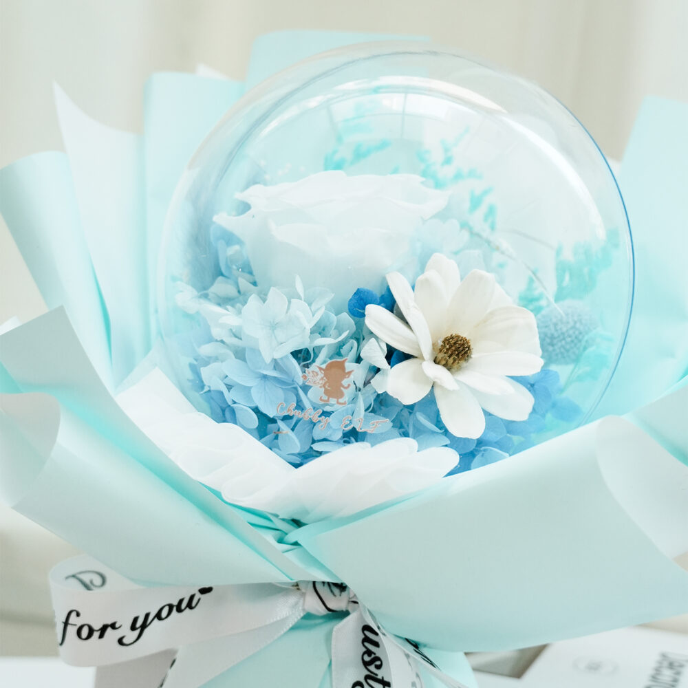 永生啵啵球花束(燈球)