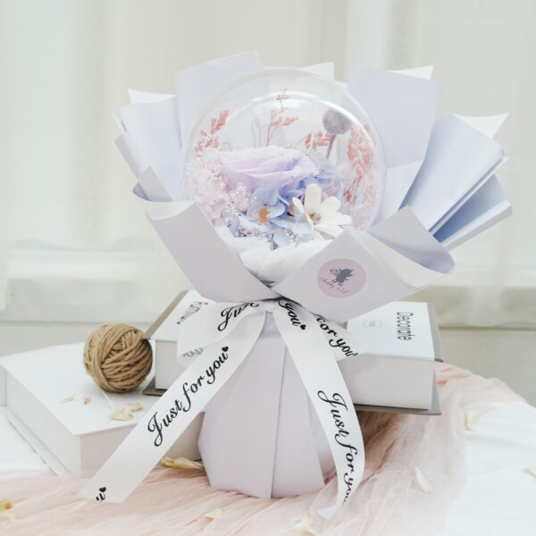 永生啵啵球花束(燈球)