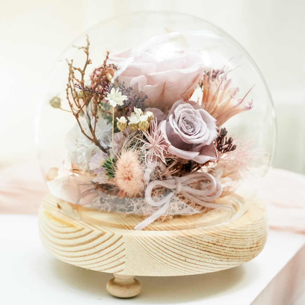 永生花星球盅罩 ｜Ｓ紫現貨｜