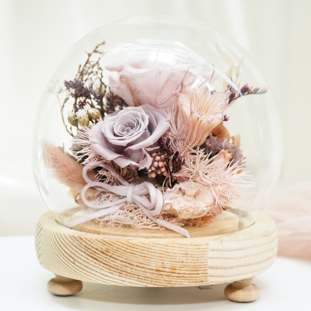 永生花星球盅罩 ｜Ｓ紫現貨｜