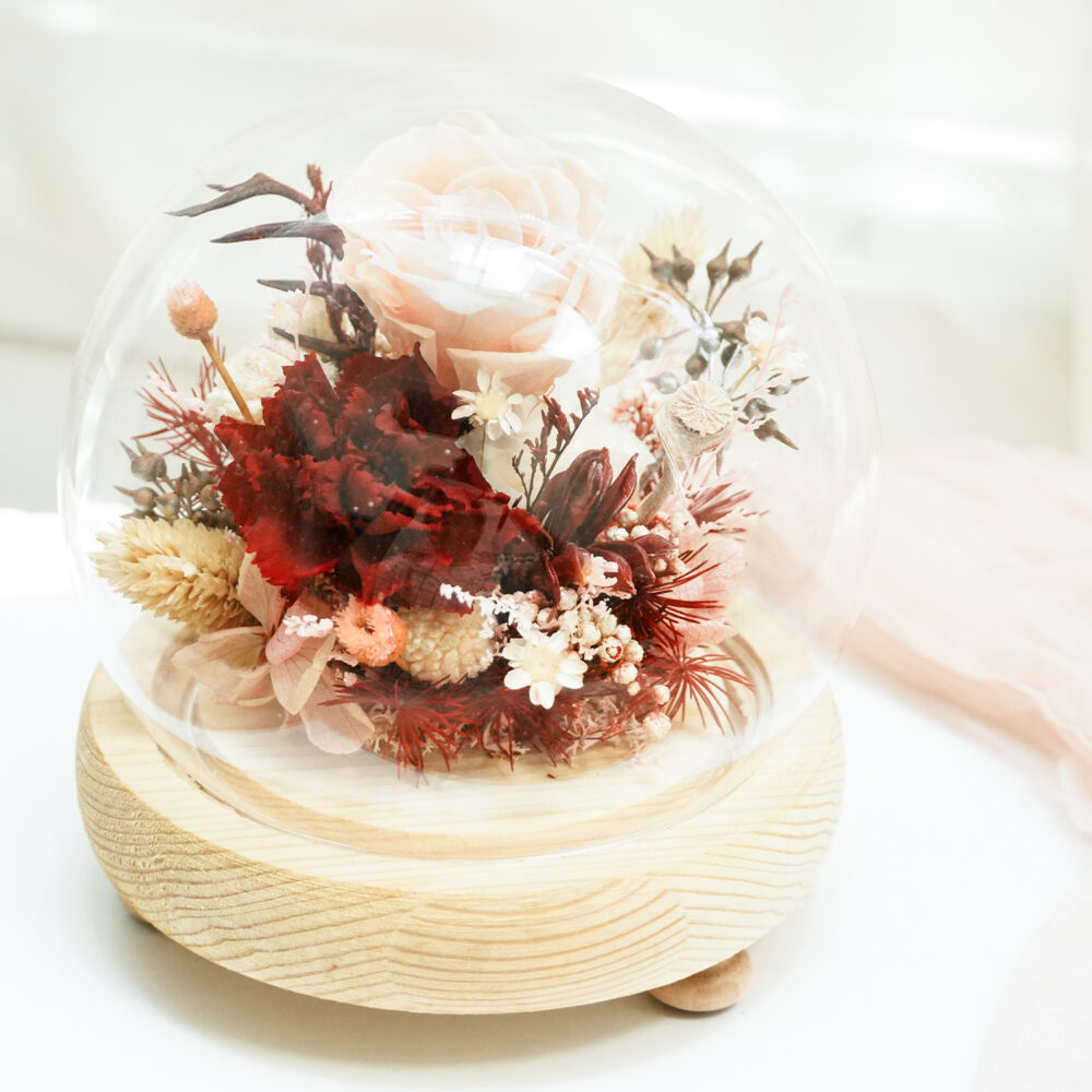 永生花星球盅罩 ｜Ｓ紅現貨｜