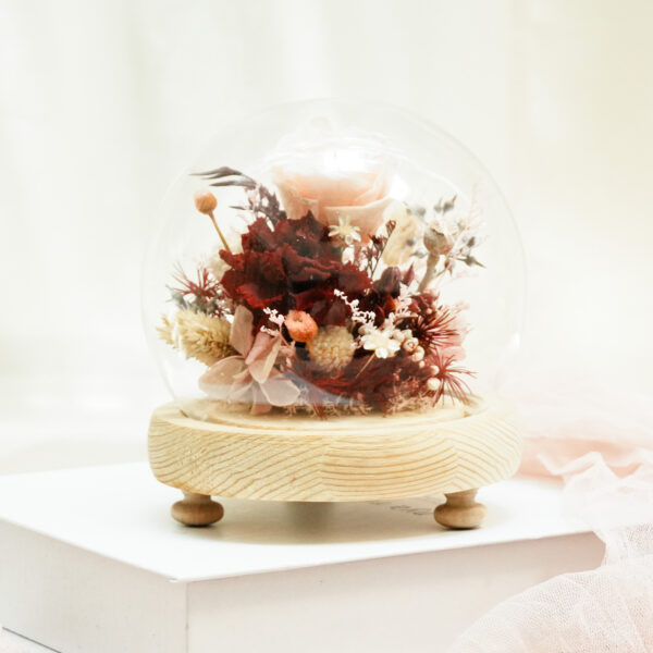 永生花星球盅罩 ｜Ｓ紅現貨｜