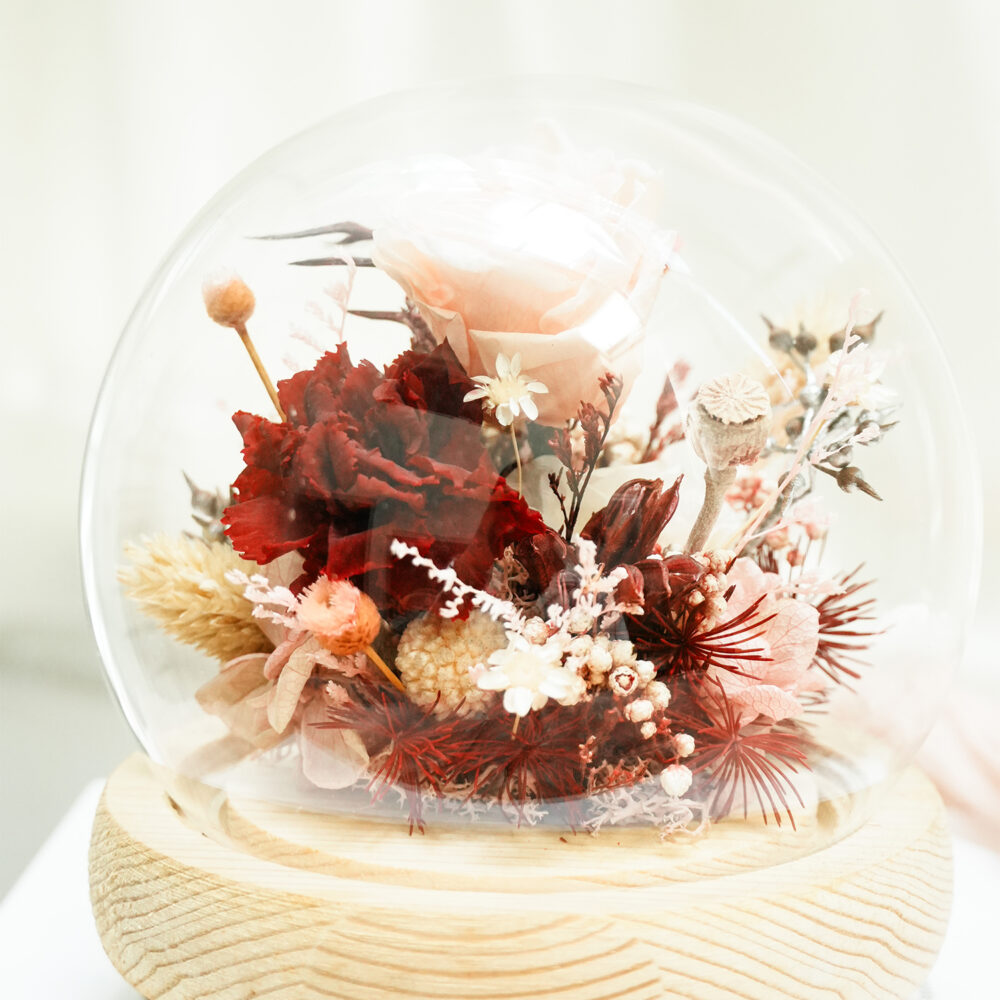 永生花星球盅罩 ｜Ｓ紅現貨｜