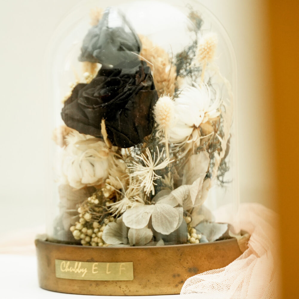 永生花玻璃盅罩 ｜黑美人限量現貨｜
