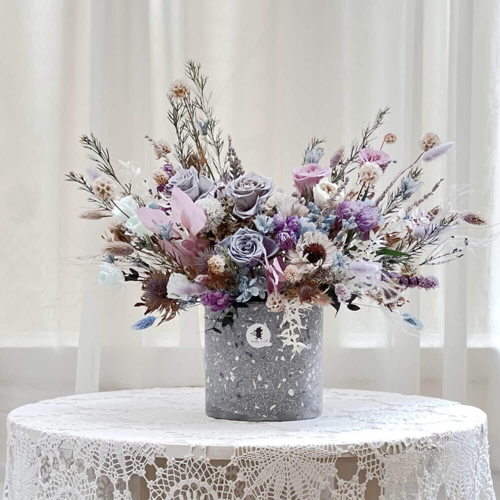 德勒斯登永生花盆花