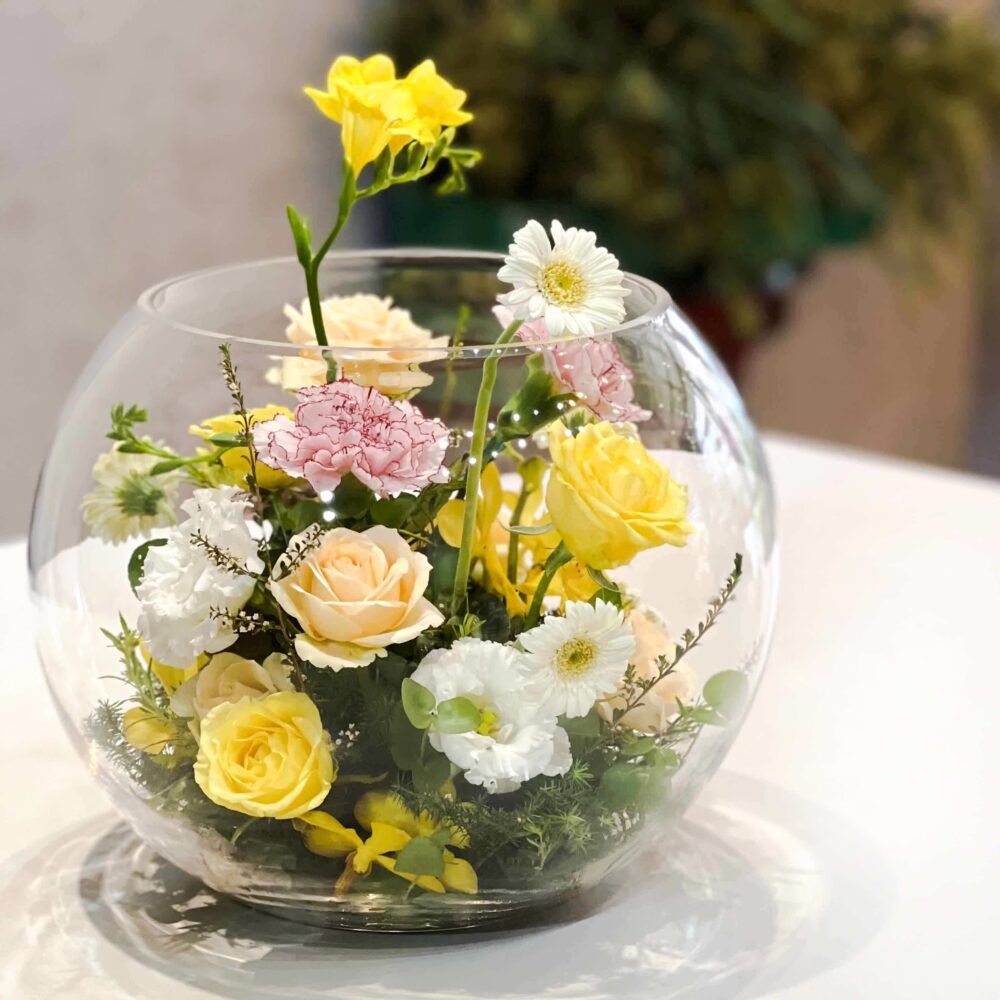 歐若拉 玻璃花盅