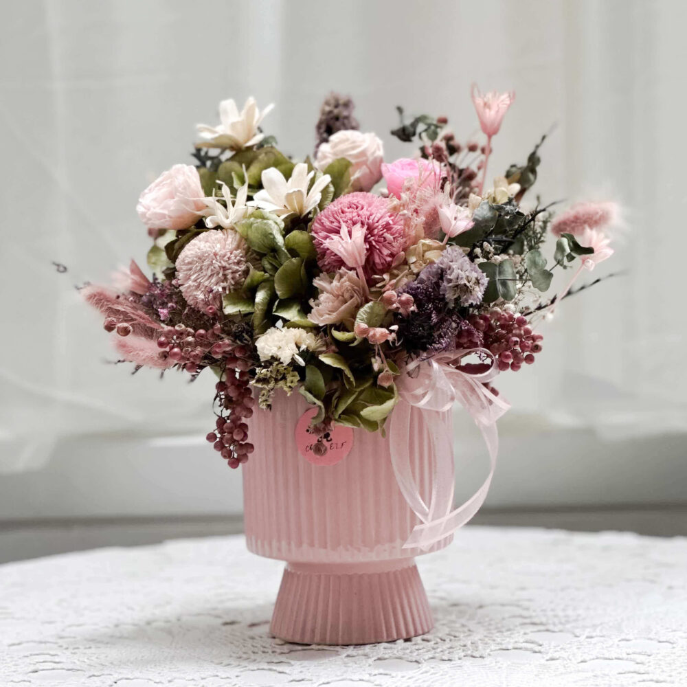 里茲 永生花盆花