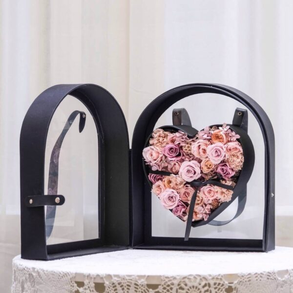 永生時尚透明手提愛心盒 |完售|