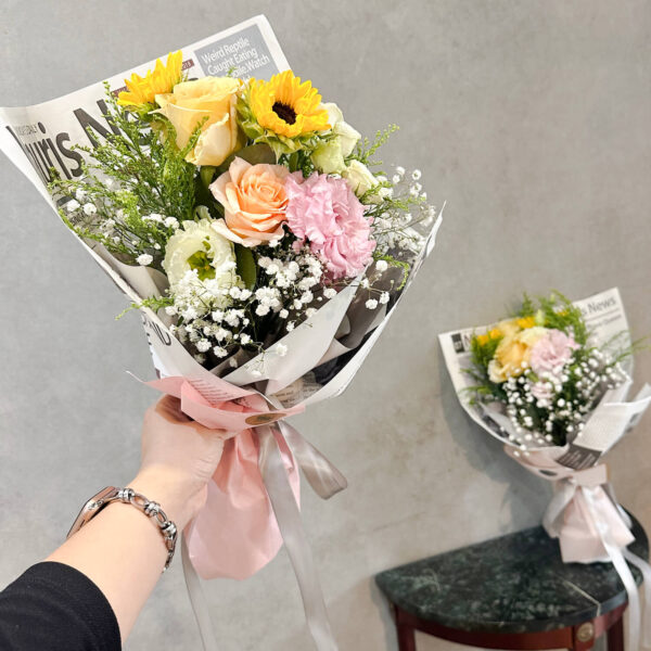 麥芽糖 手掌型花束