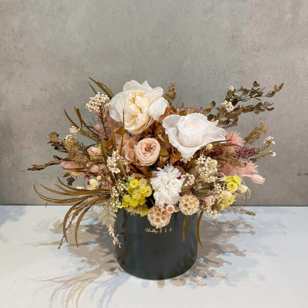 漢堡 永生花盆花