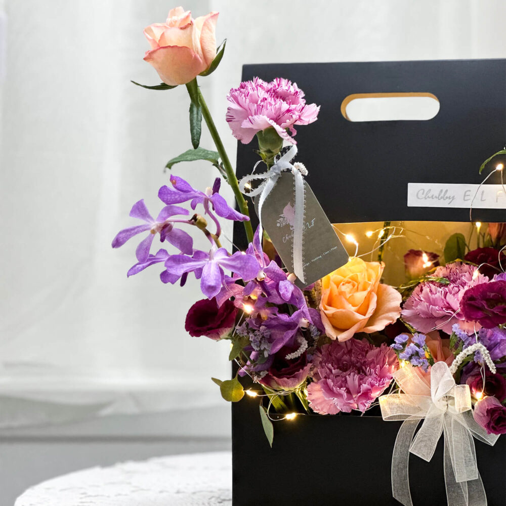 弗蕾婭 燈串鮮花提籃