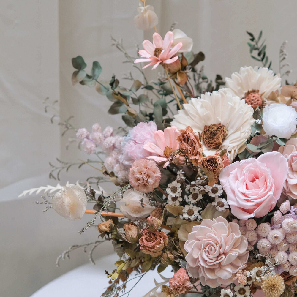 白金漢 永生花盆花