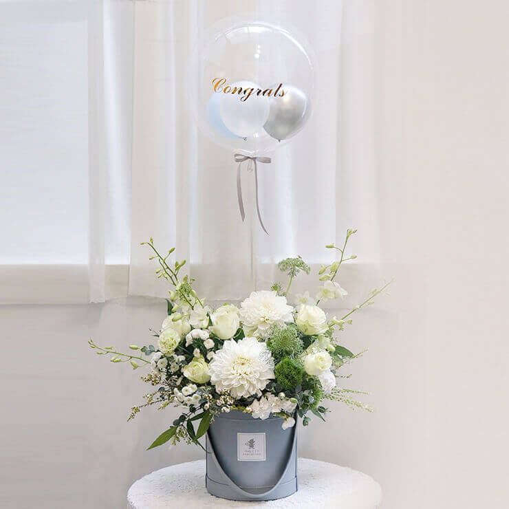 飄飄球鮮花抱抱桶