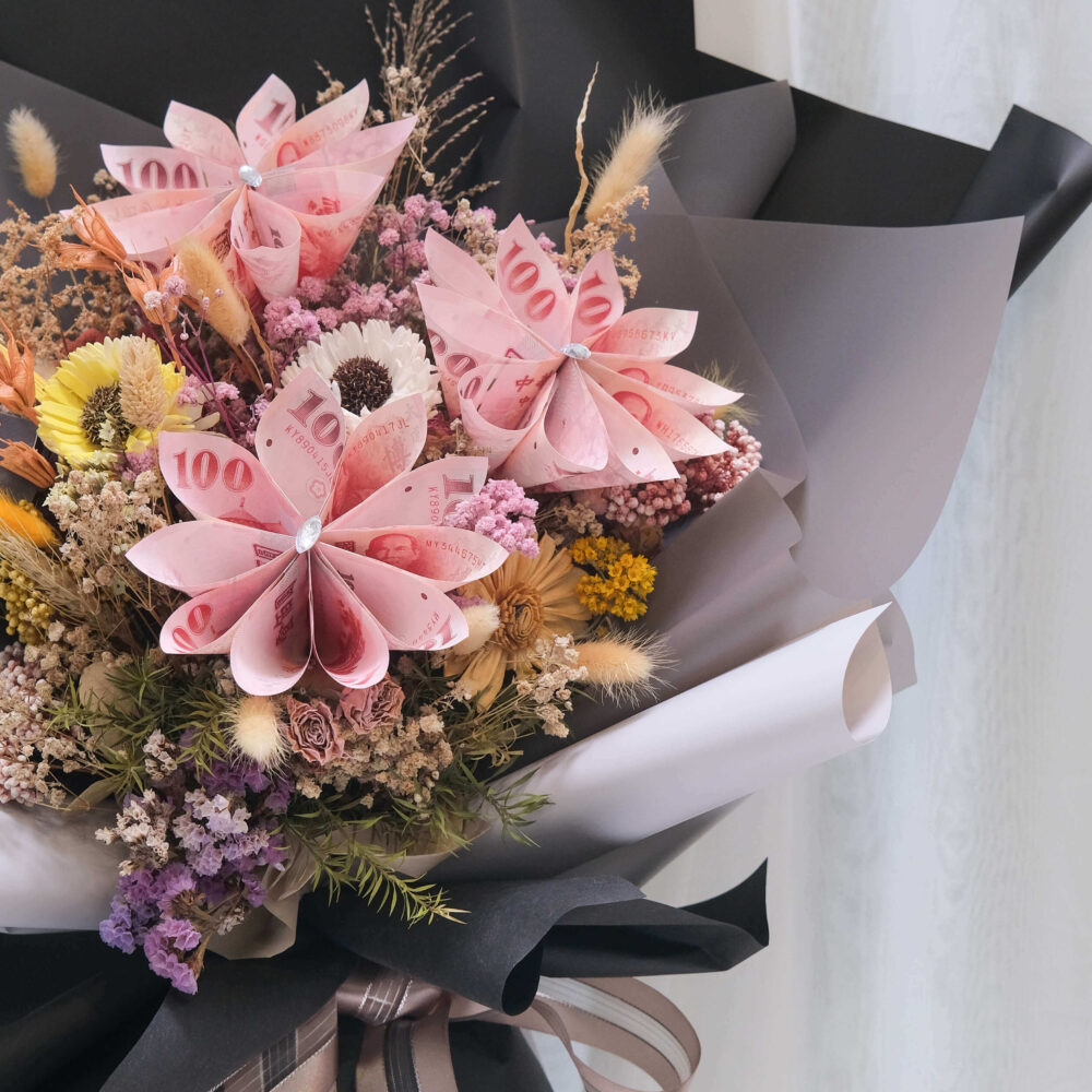 向陽 有錢花花束