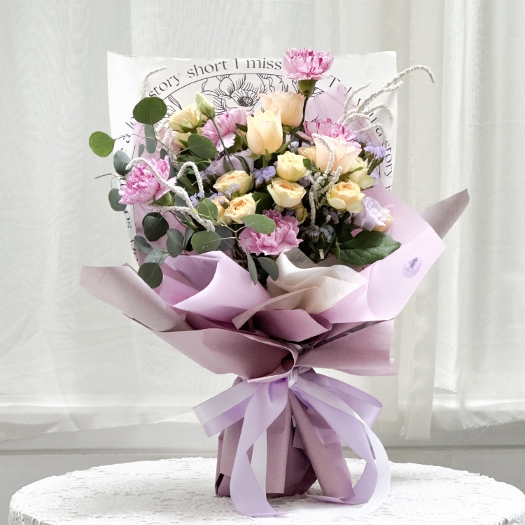 手寫的從前 鮮花花束