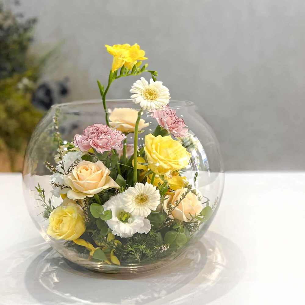 歐若拉 玻璃花盅